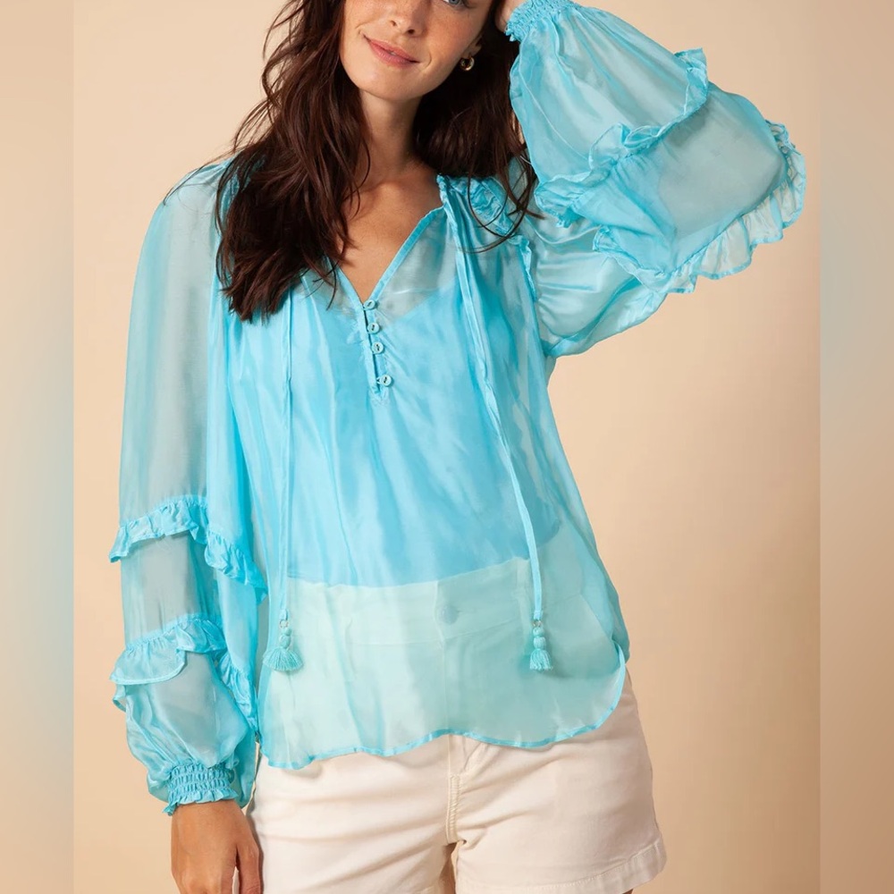 Hale Bob - Ciel Solid Chiffon Top